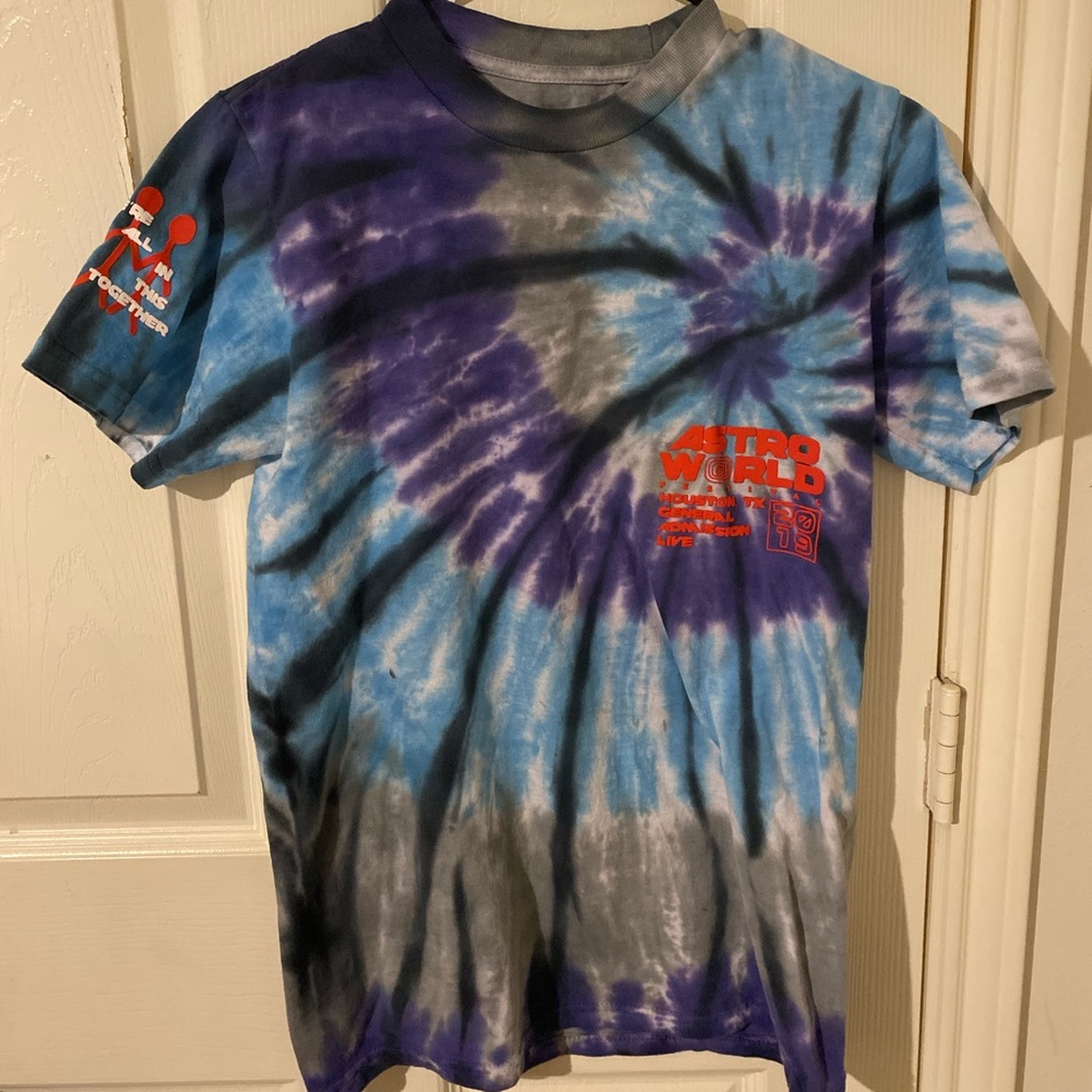Travis Scott Astroworld Fest merch 2019 Tie Dye T